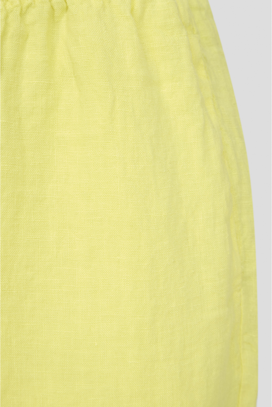 Женские желтые льняные брюки - 3