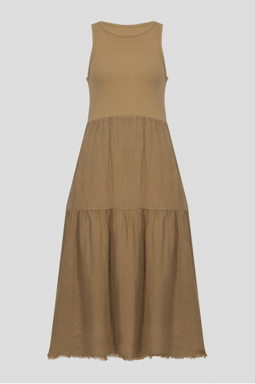 Женское коричневое платье - 1