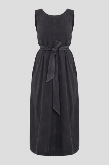Жіноча темно-сіра сукня - 1
