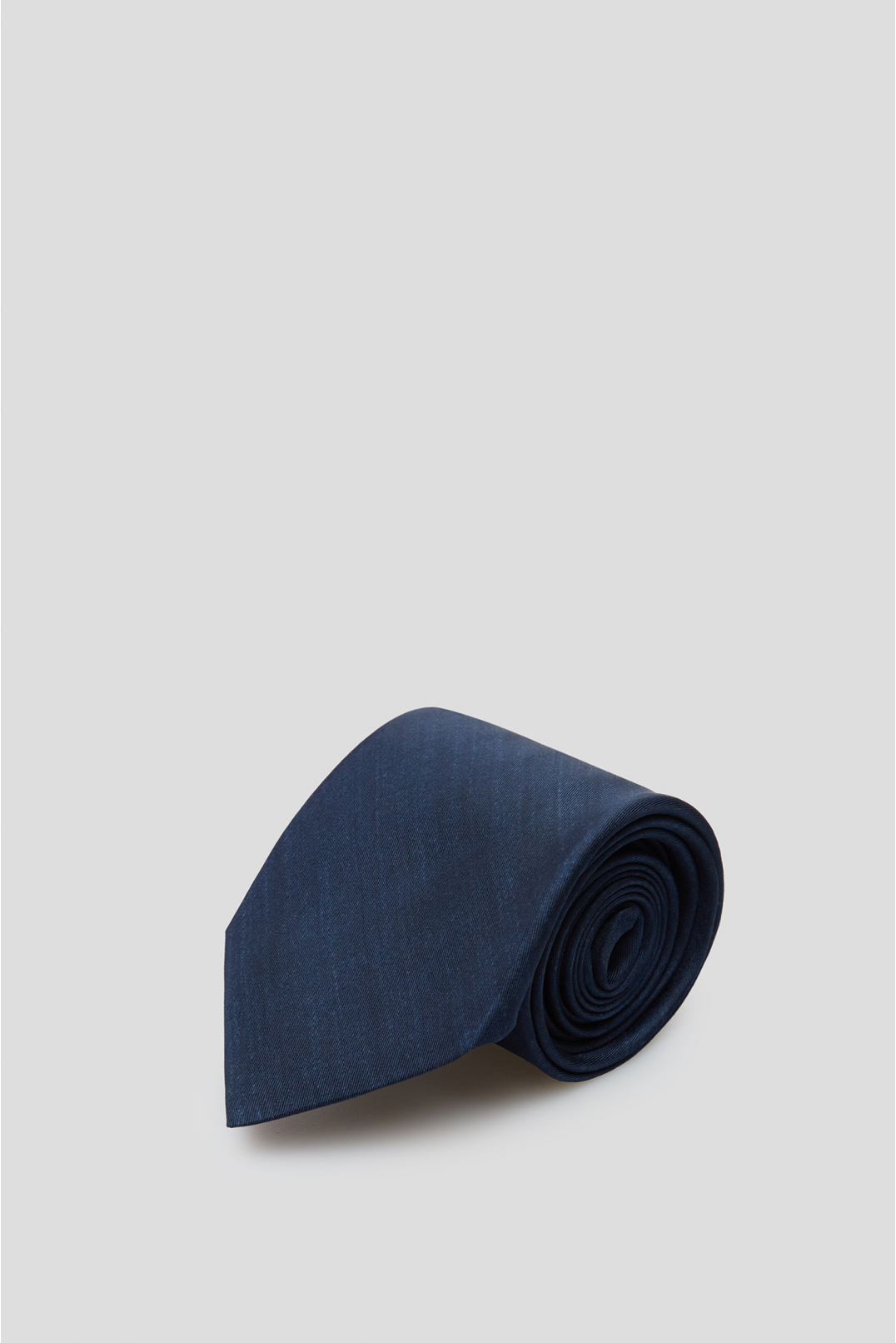 Мужской темно-синий шелковый галстук - 1
