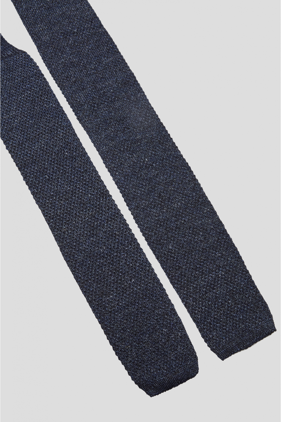 Чоловіча темно-синя лляна краватка - 2