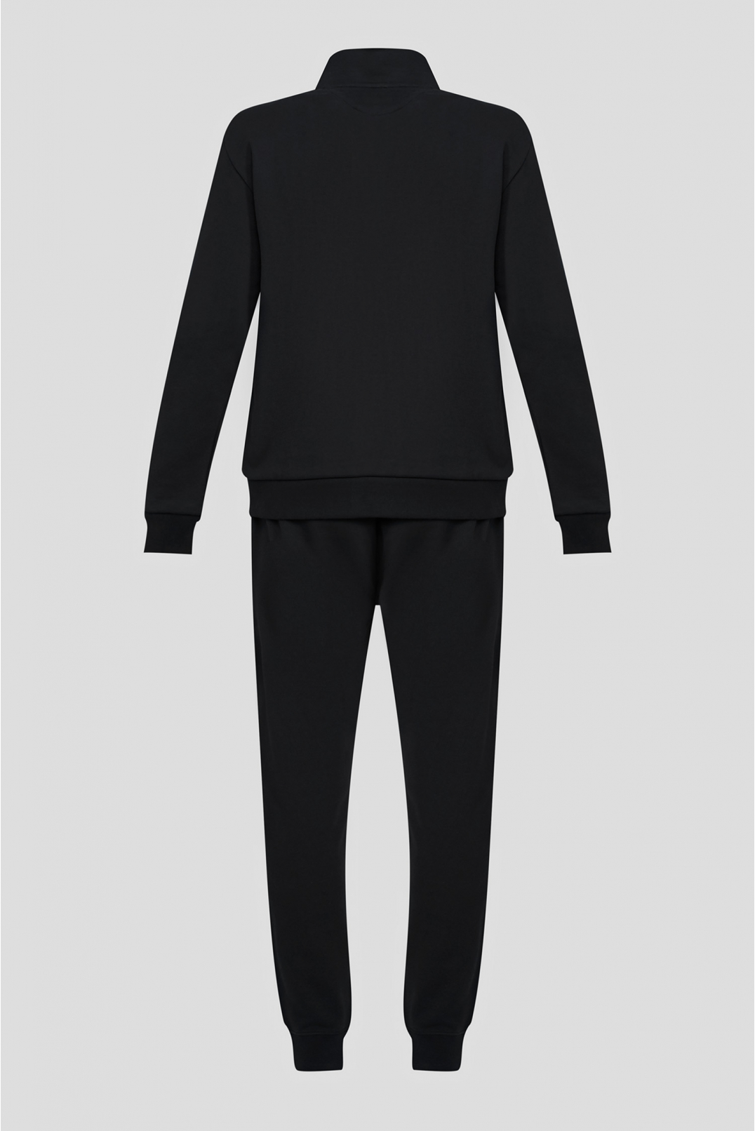 Чоловічий чорний спортивний костюм (кофта, штани) - 2