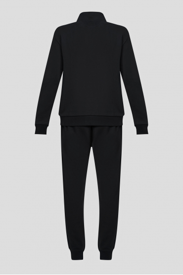 Чоловічий чорний спортивний костюм (кофта, штани) - 2