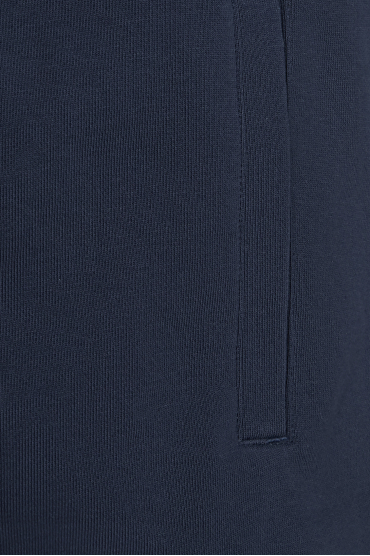 Чоловічий темно-синій спортивний костюм (кофта, штани) - 3