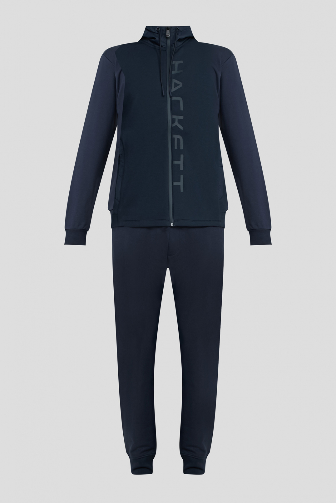 Чоловічий темно-синій спортивний костюм (худі, штани) - 1