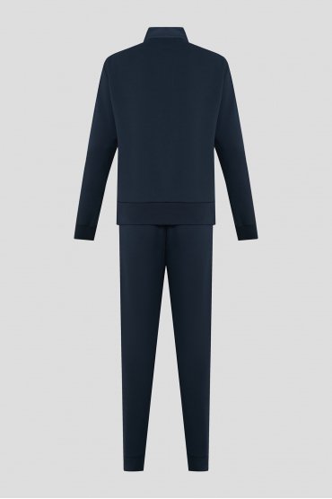 Мужской темно-синий спортивный костюм (кофта, брюки) - 2