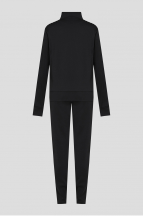 Жіночий чорний спортивний костюм (кофта, штани) 1