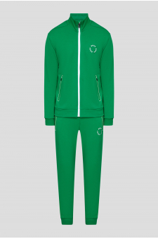Мужской зеленый спортивный костюм (кофта, брюки)