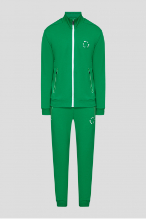 Мужской зеленый спортивный костюм (кофта, брюки)