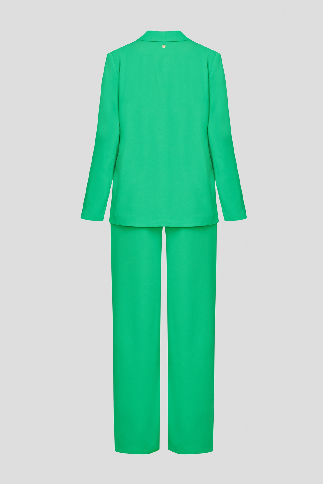 Жіночий зелений костюм (жакет, брюки) - 2