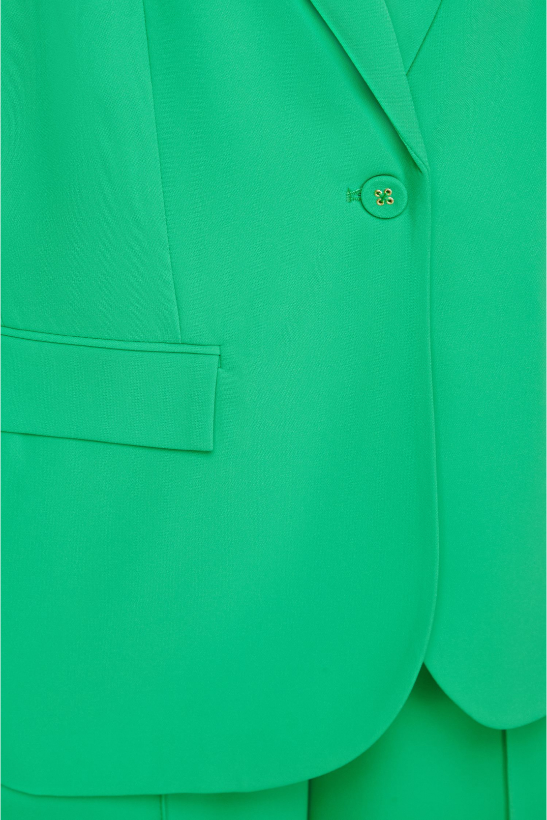 Жіночий зелений костюм (жакет, брюки) - 3