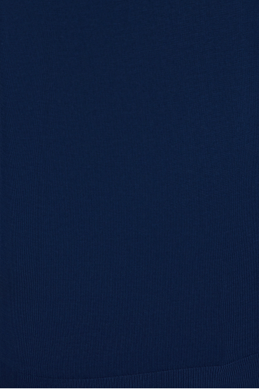 Чоловічий синій джемпер з коротким рукавом - 4