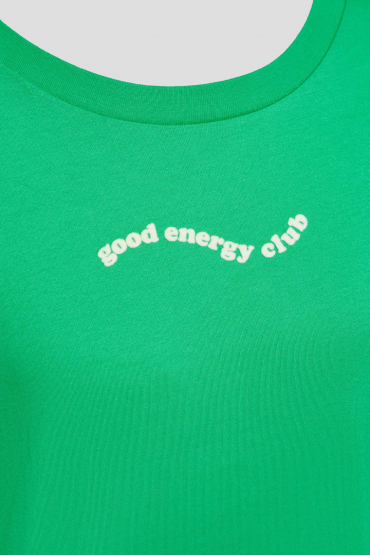 Женская зеленая футболка - 3