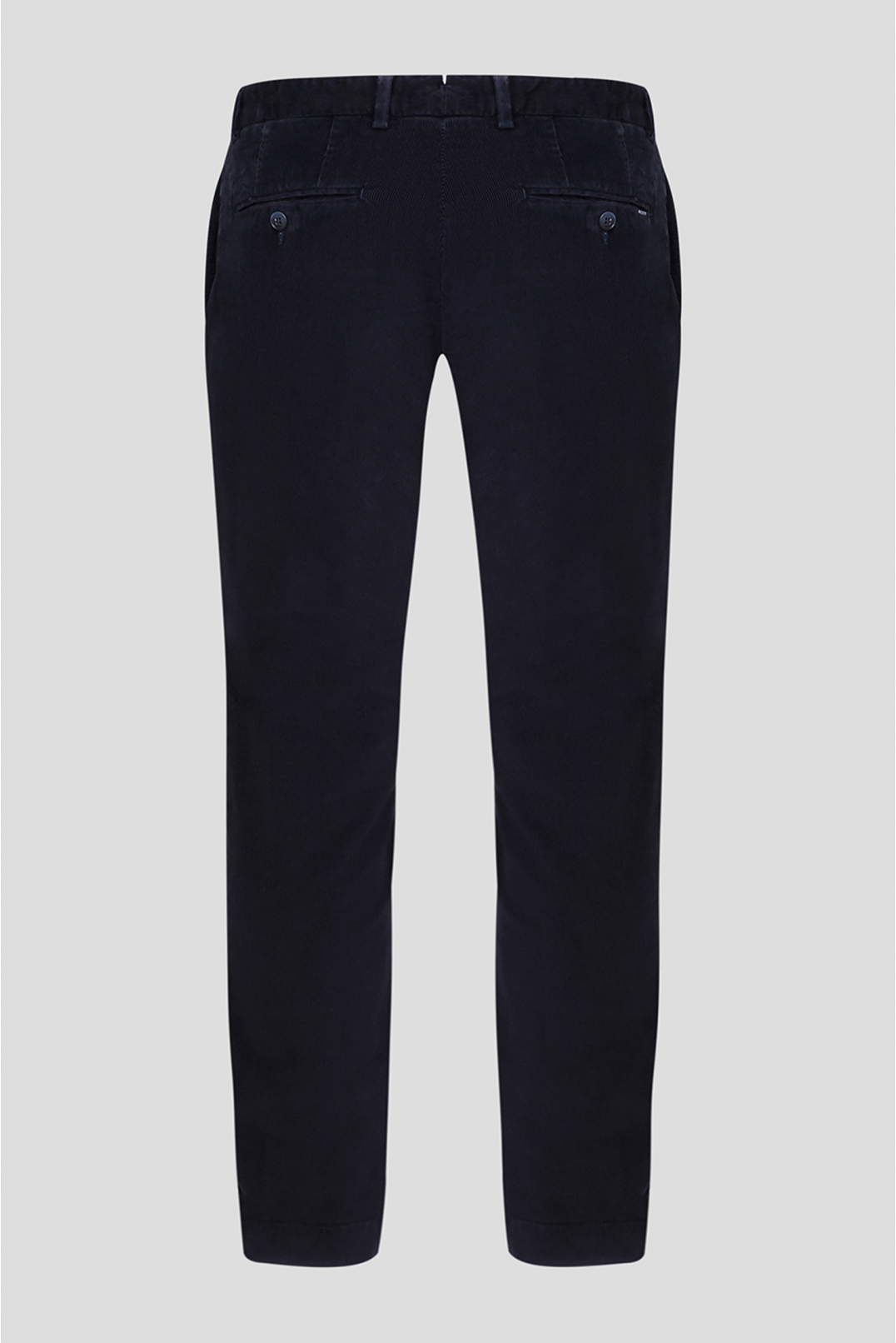 Мужские темно-синие вельветовые брюки - 2