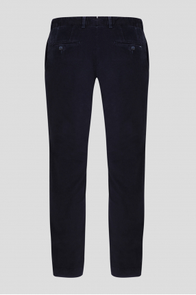Чоловічі темно-сині вельветові брюки 1