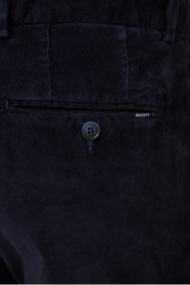 Мужские темно-синие вельветовые брюки - 4