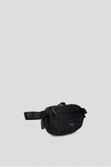 Мужская черная поясная сумка - 3