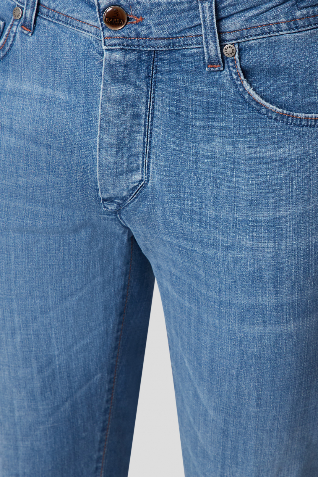Мужские голубые джинсы - 4