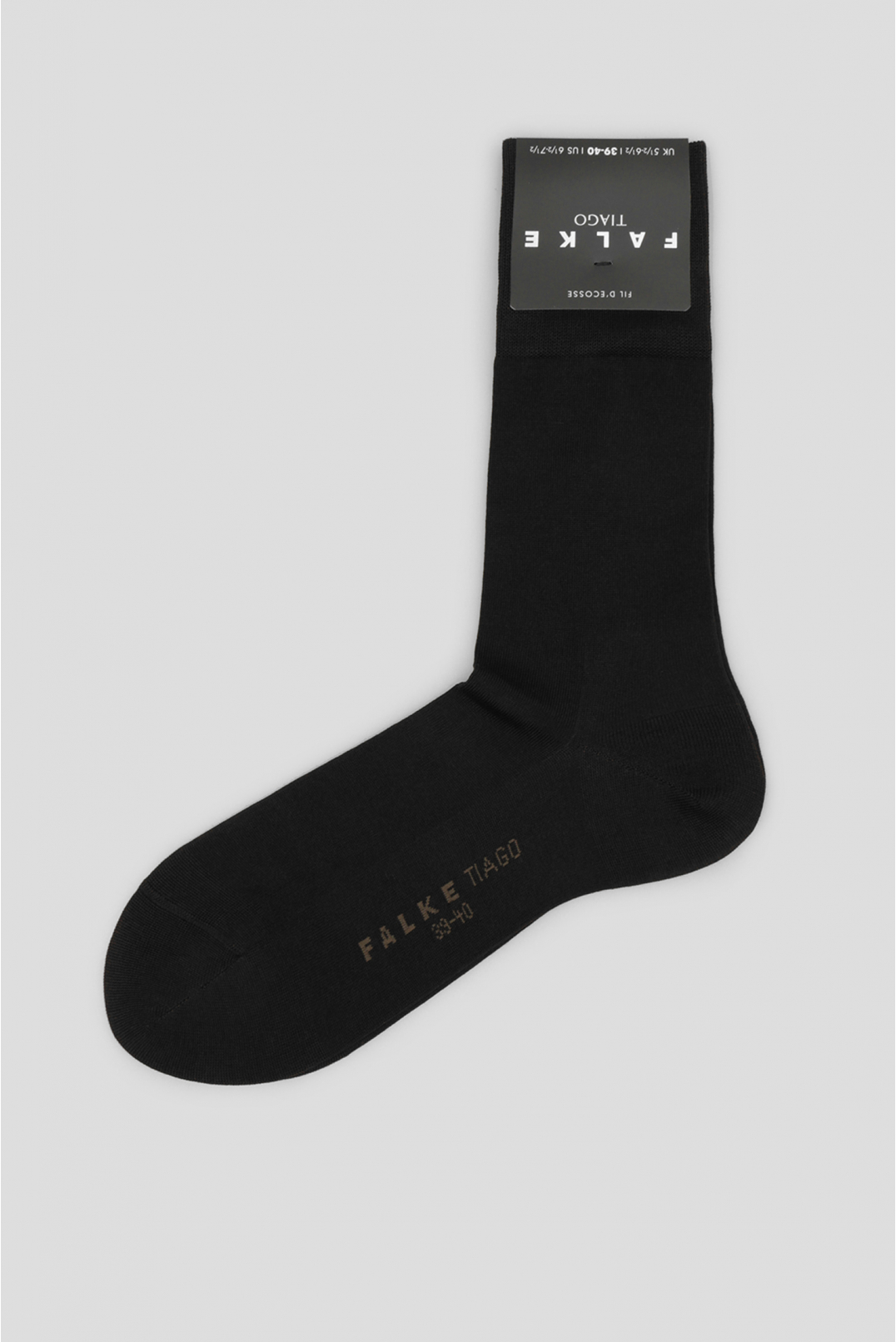 Чоловічі темно-коричневі шкарпетки - 1