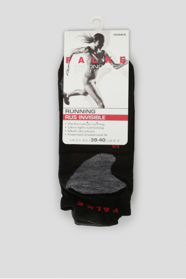 Женские черные носки для бега - 1