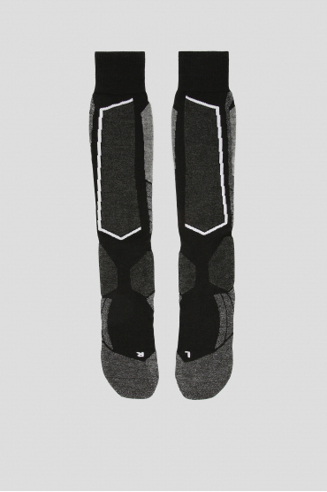 Чоловічі сірі лижні шкарпетки з візерунком SK2 - 2