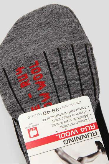 Жіночі сірі шкарпетки для бігу RU4 WOOL - 3